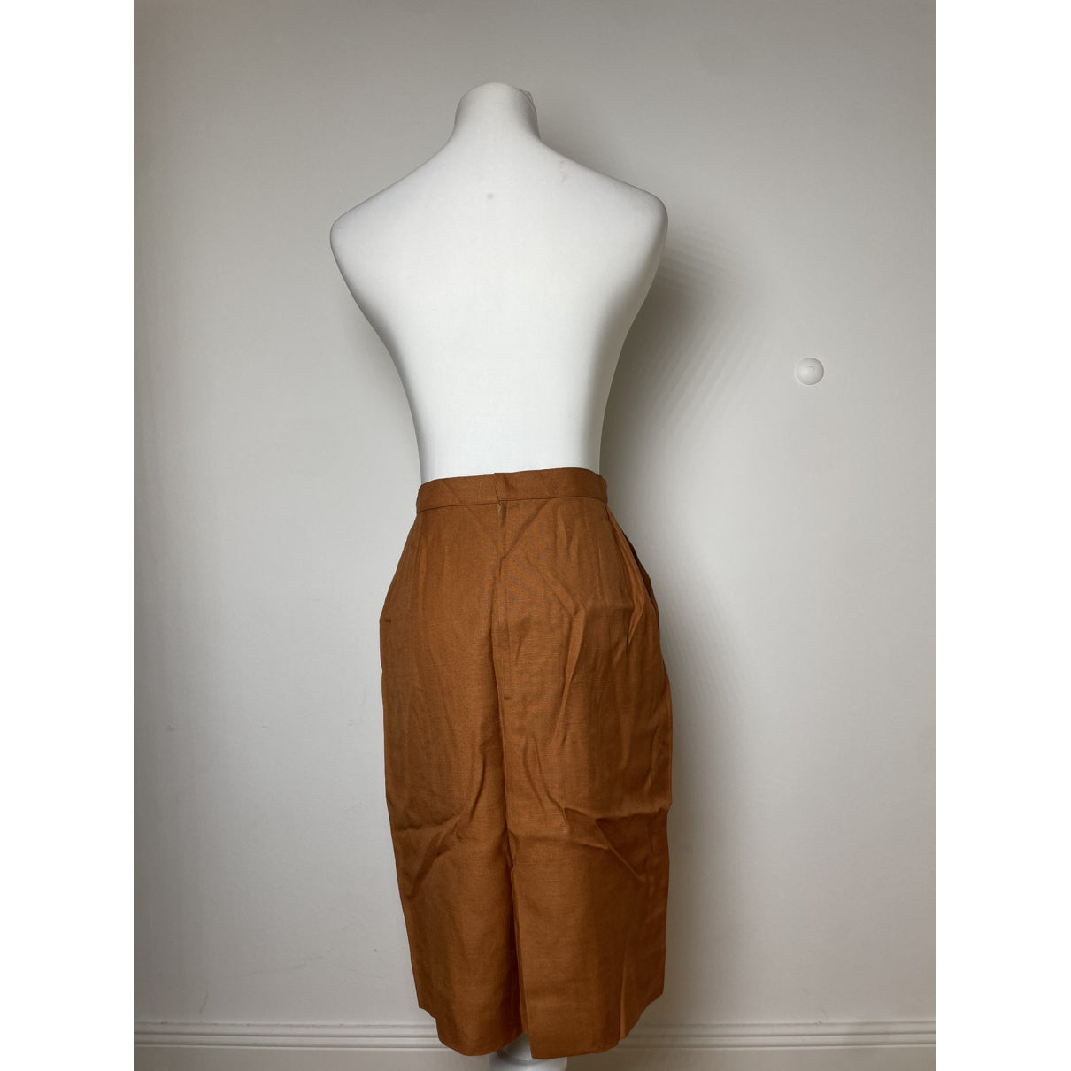 Dior Orange Linen Skirt