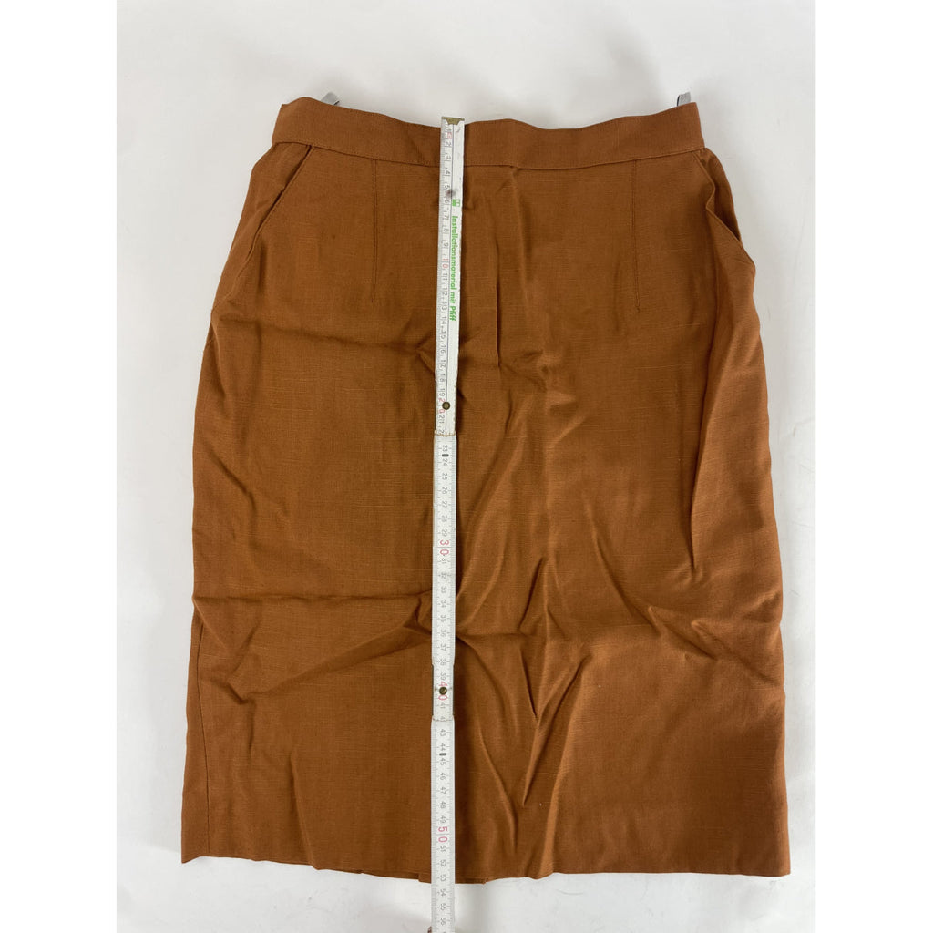Dior Orange Linen Skirt