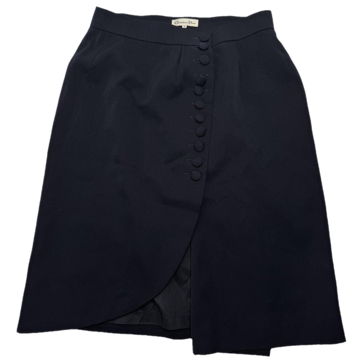 Dior Navy Wool Skirt
