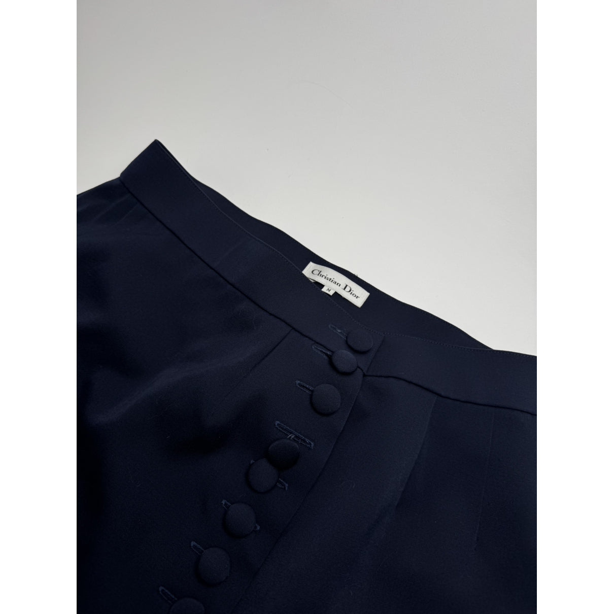Dior Navy Wool Skirt