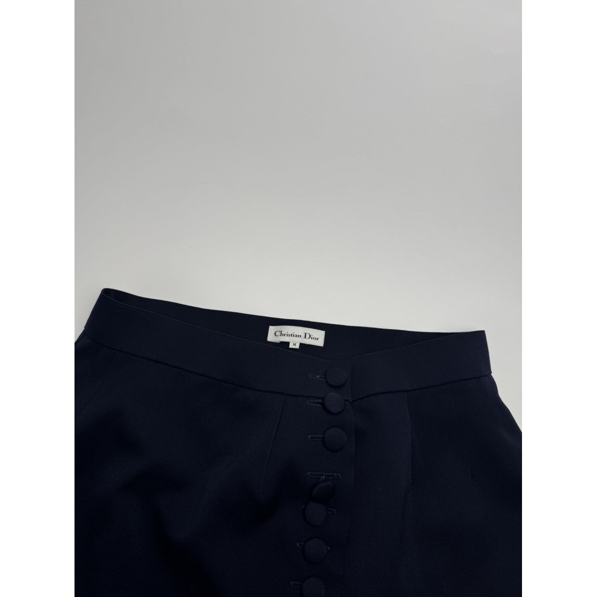 Dior Navy Wool Skirt