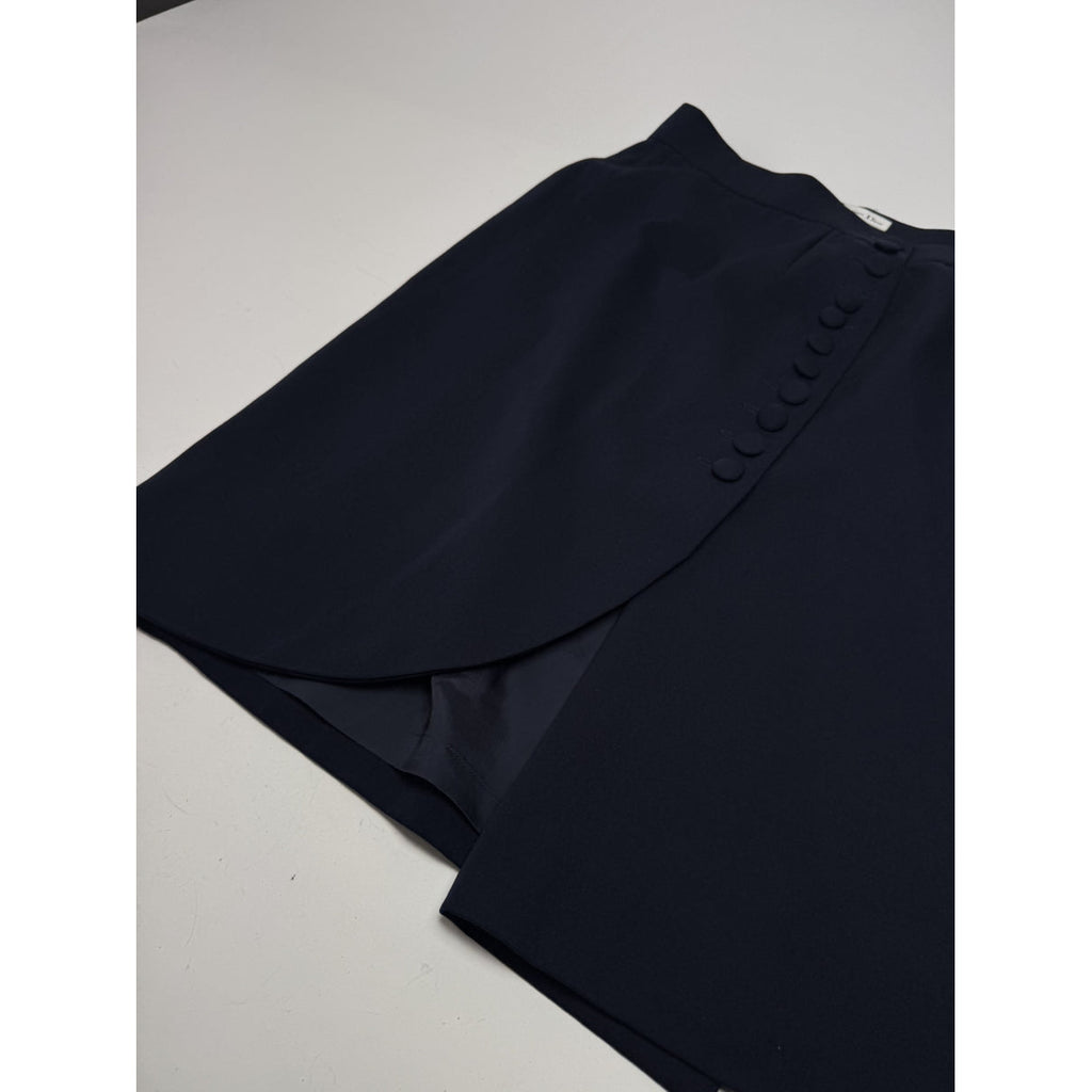 Dior Navy Wool Skirt