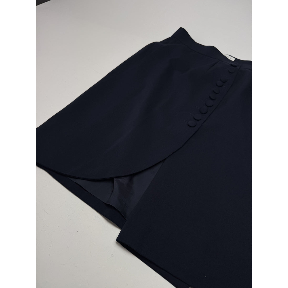 Dior Navy Wool Skirt