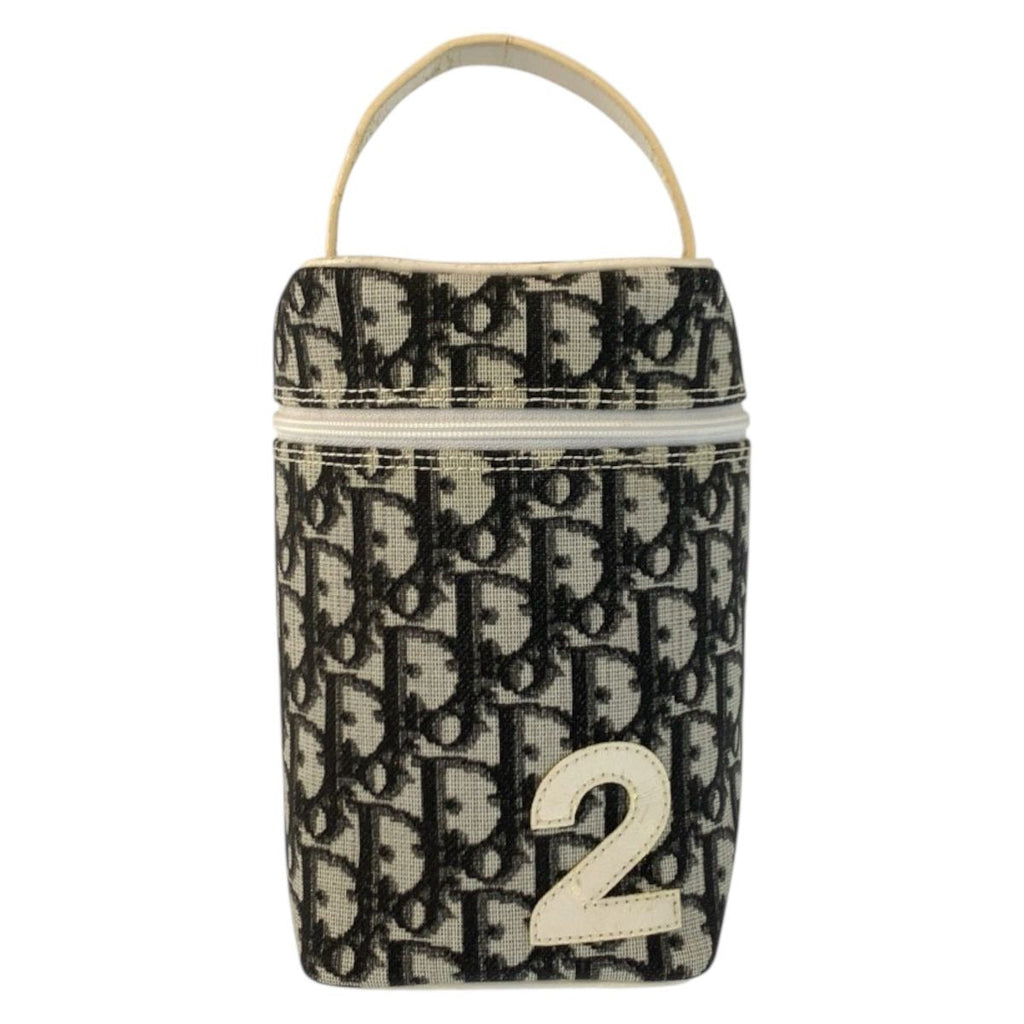 Dior Trotter White Black Handbag Vanity Bag