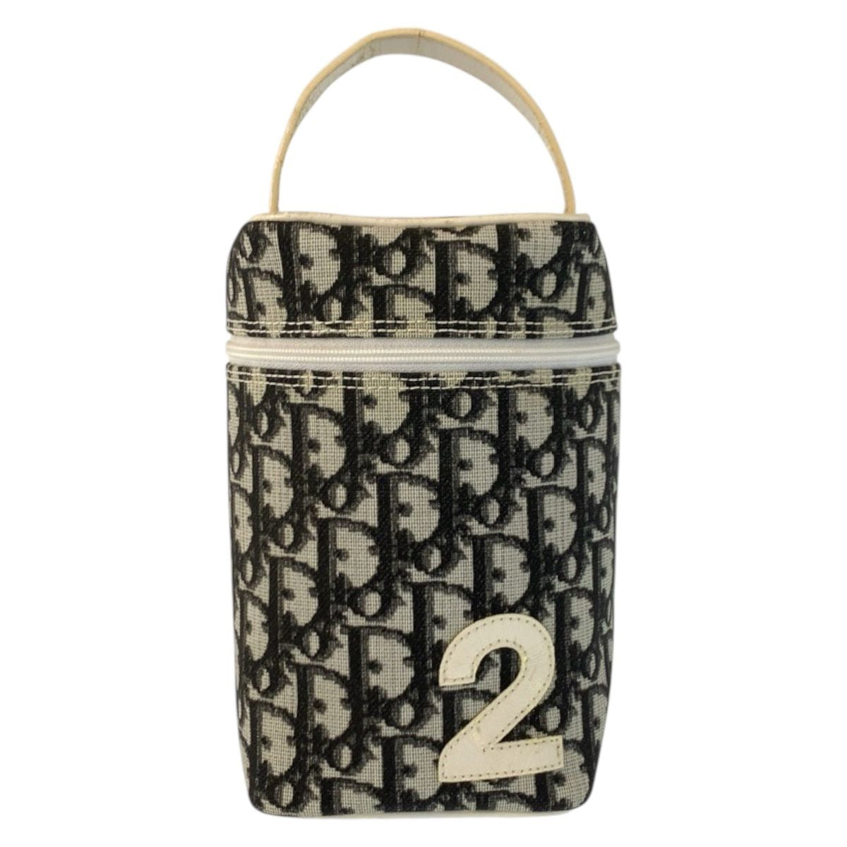 Dior Trotter White Black Handbag Vanity Bag