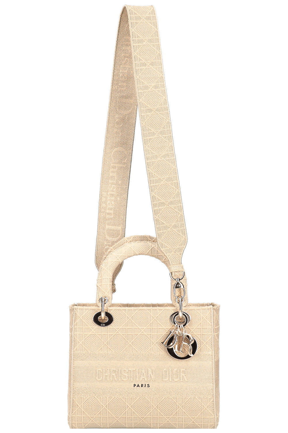 Dior Lady Dior Canvas Handbag