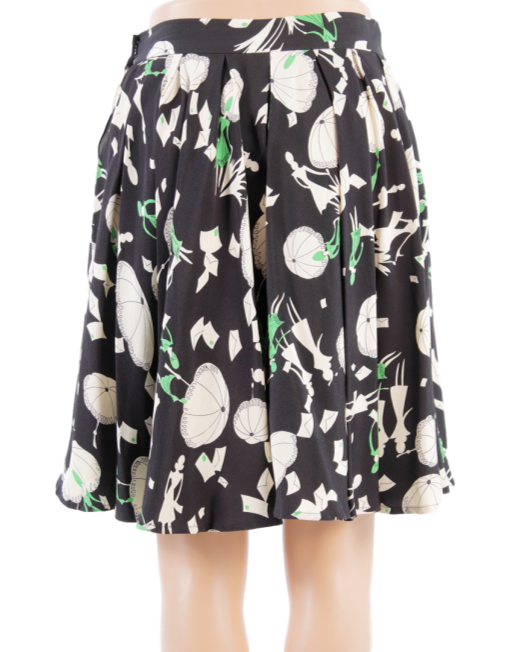 CHRISTIAN DIOR SILK MINI SKIRT
