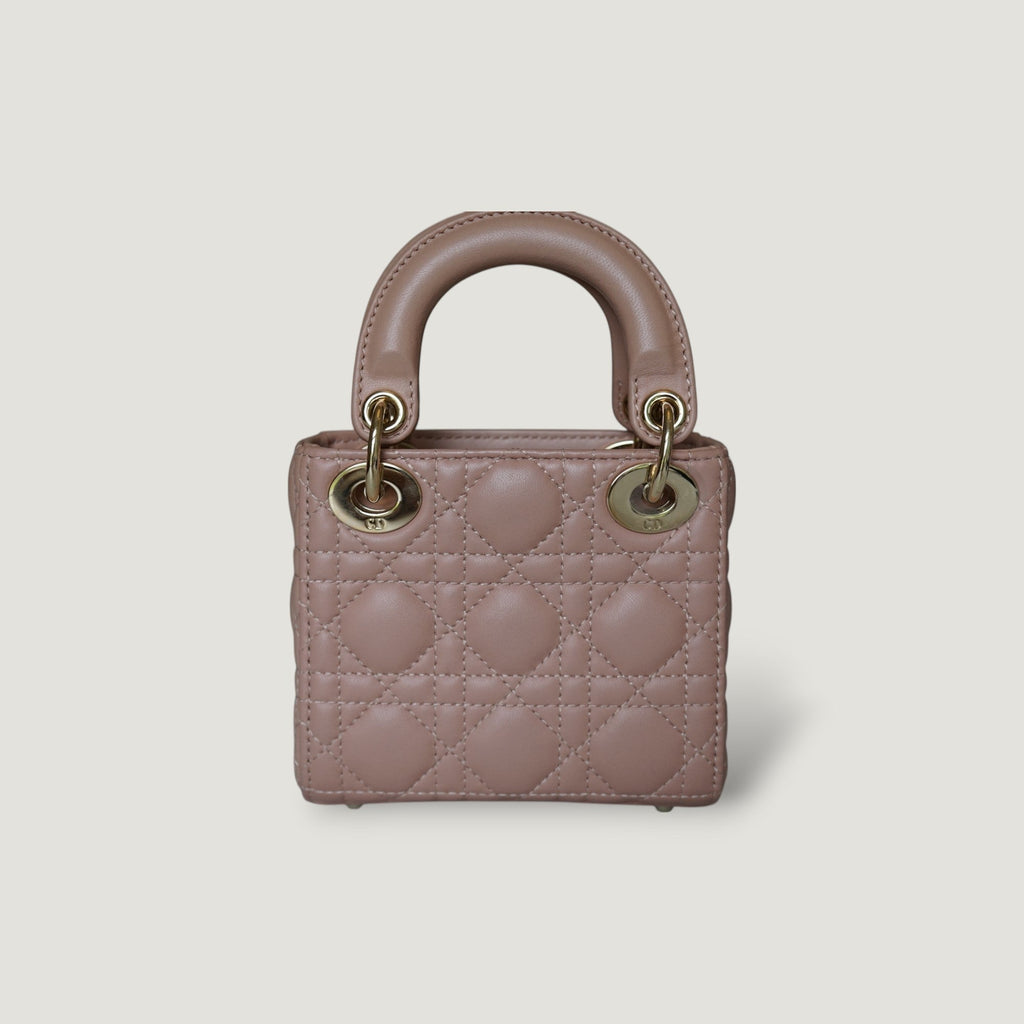 Dior Lady Dior Leather Handbag Handbag