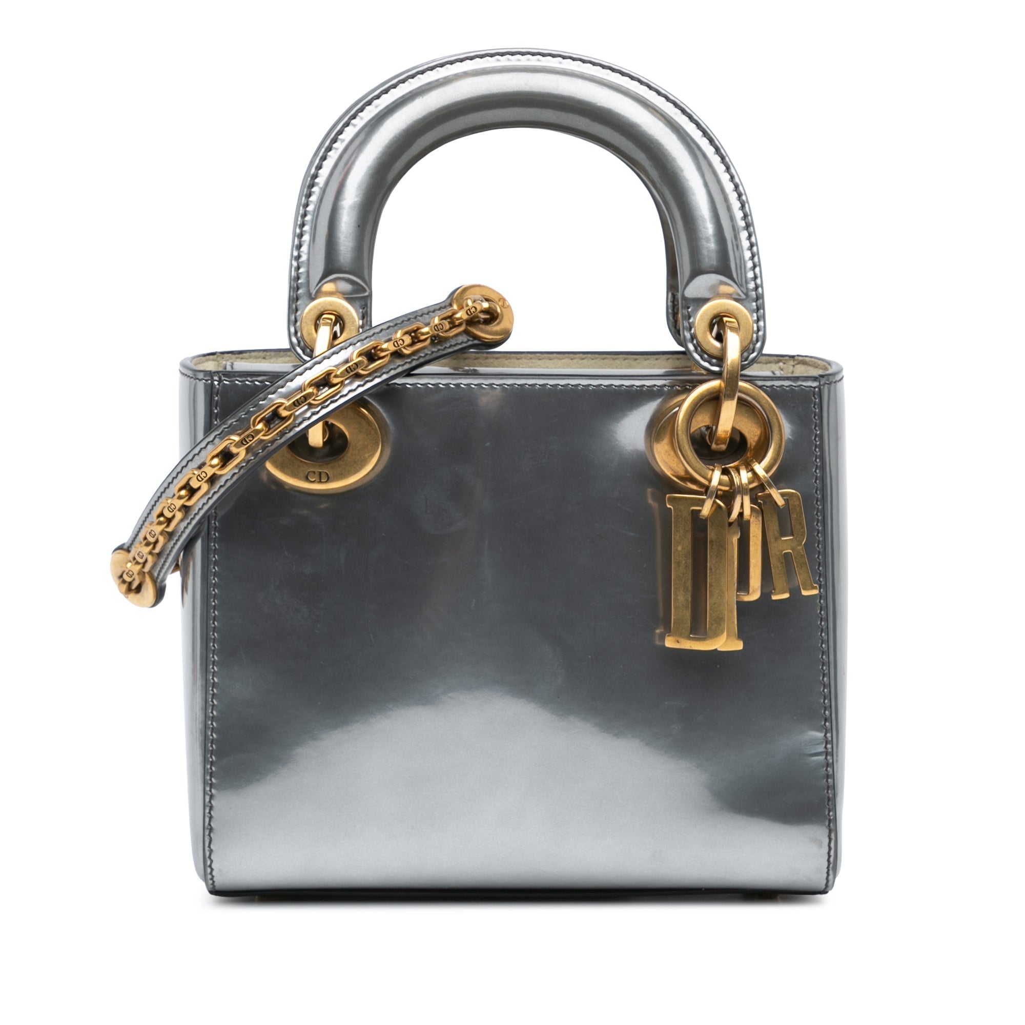 Dior Lady Dior Chain Leather Handbag