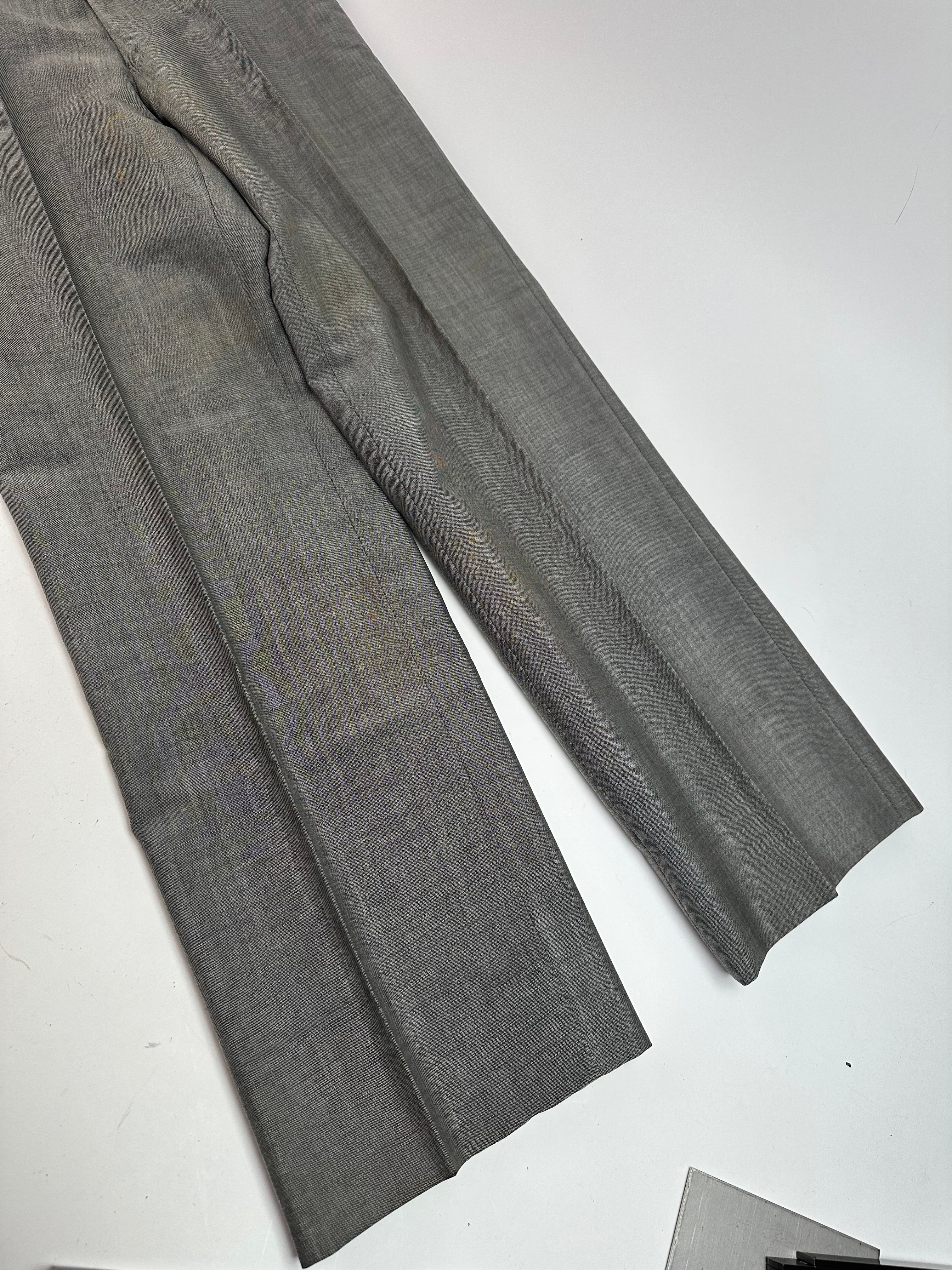 Vintage Dior Wool Pants Grey