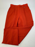Vintage Dior Wool Trousers Bright Orange S