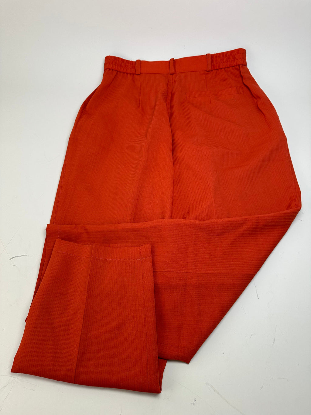 Vintage Dior Wool Trousers Bright Orange S