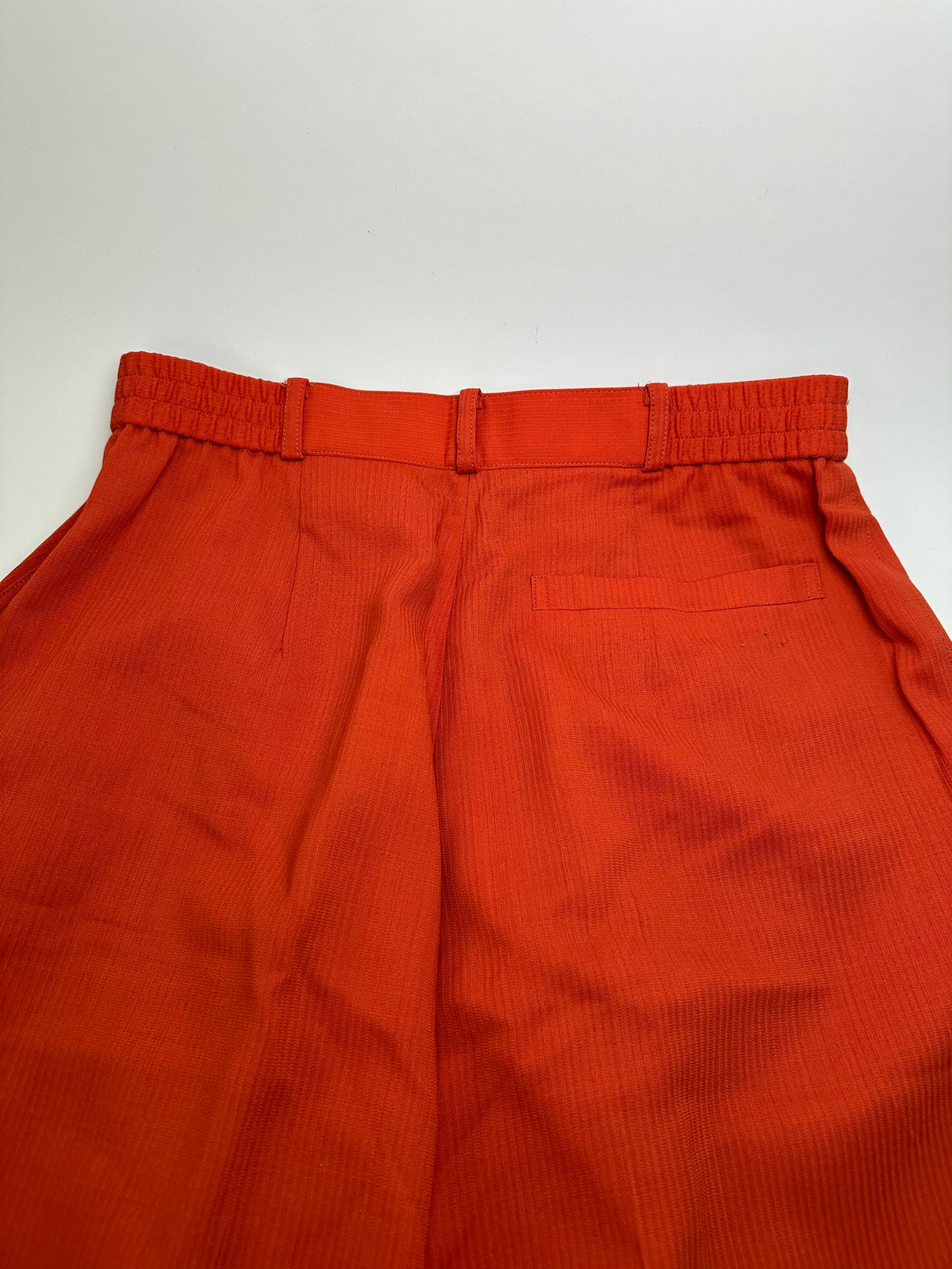 Vintage Dior Wool Trousers Bright Orange S