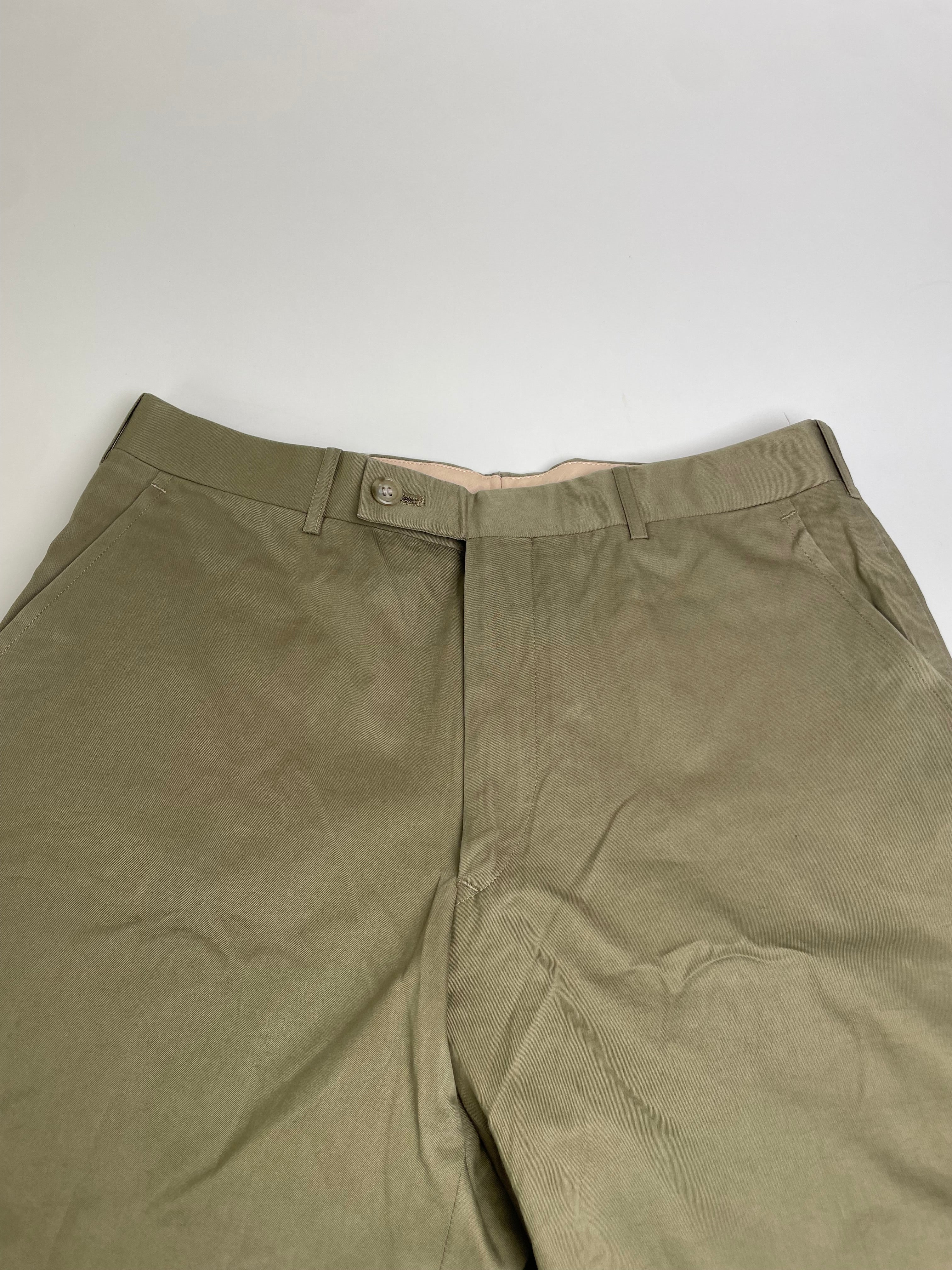 Vintage Dior Cotton Trousers Olive Green M