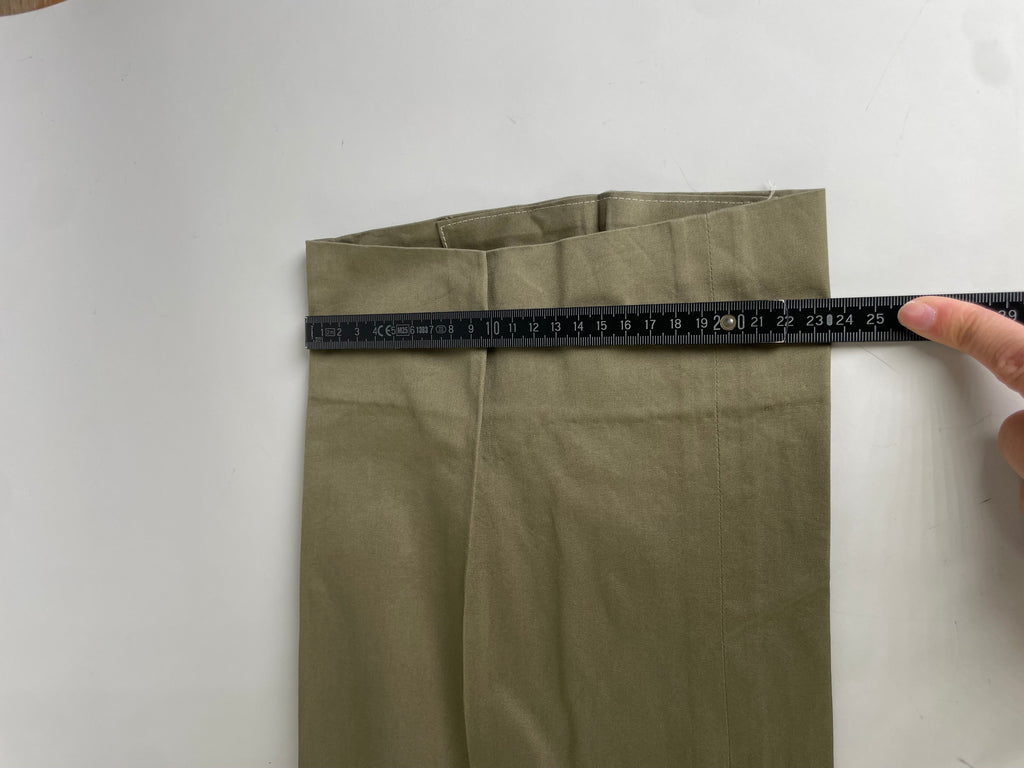 Vintage Dior Cotton Trousers Olive Green M