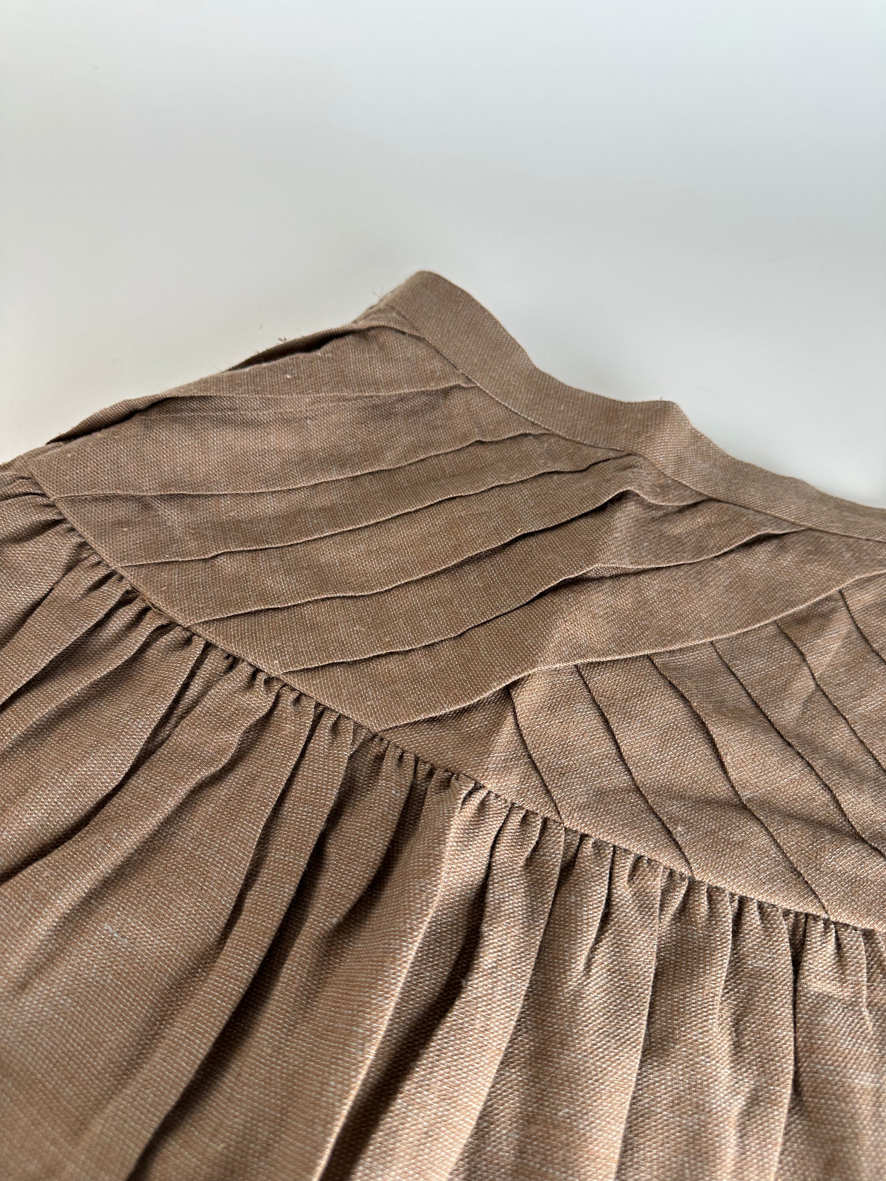 Vintage Dior Wool Skirt Brown M