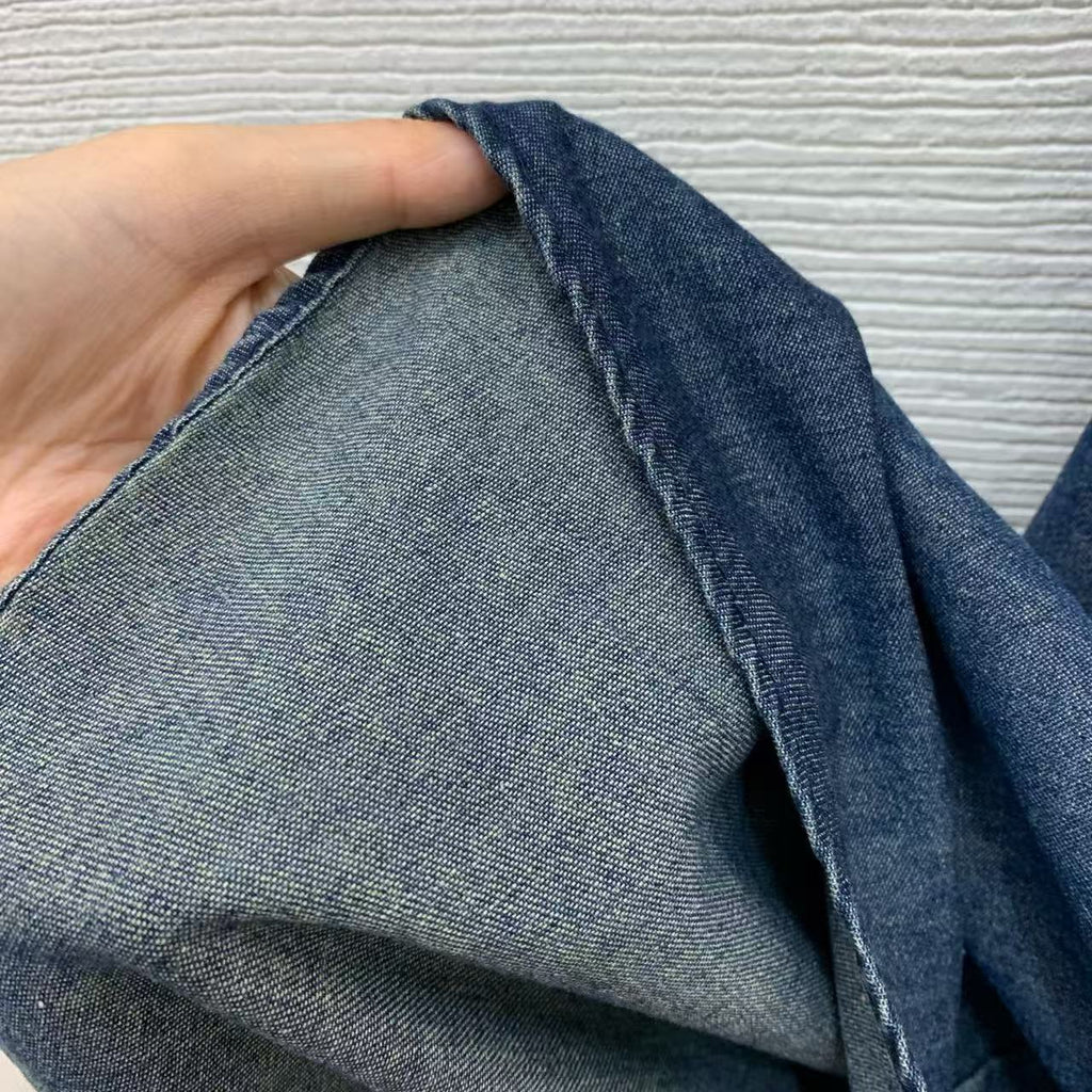Dior Maxi Skirt Faded Blue Denim Cotton