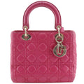 Dior Christian Cannage Lambskin Pink Handbag