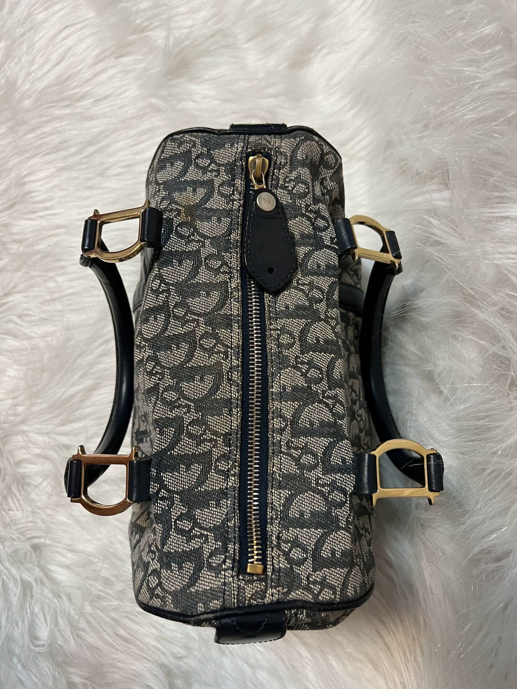 210725-6 Christian Dior navy tote bag 25 handbag