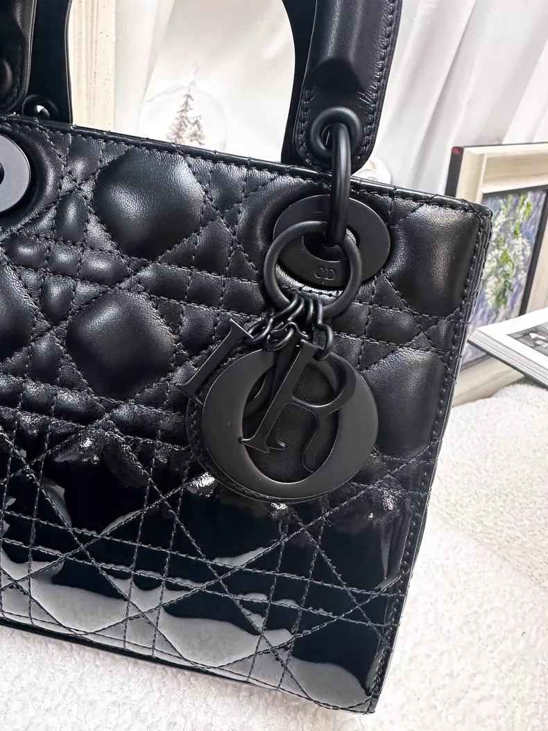 Dior Lady Dior so black bag