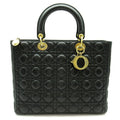 Dior Lady Dior Handbag Lambskin Black