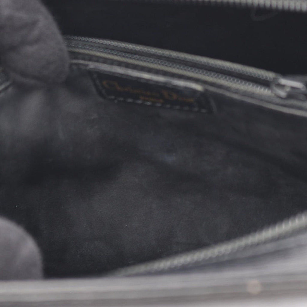 Dior Handbag CD Logo Black Leather