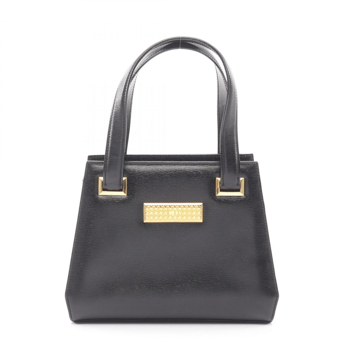 Dior Handbag CD Logo Black Leather