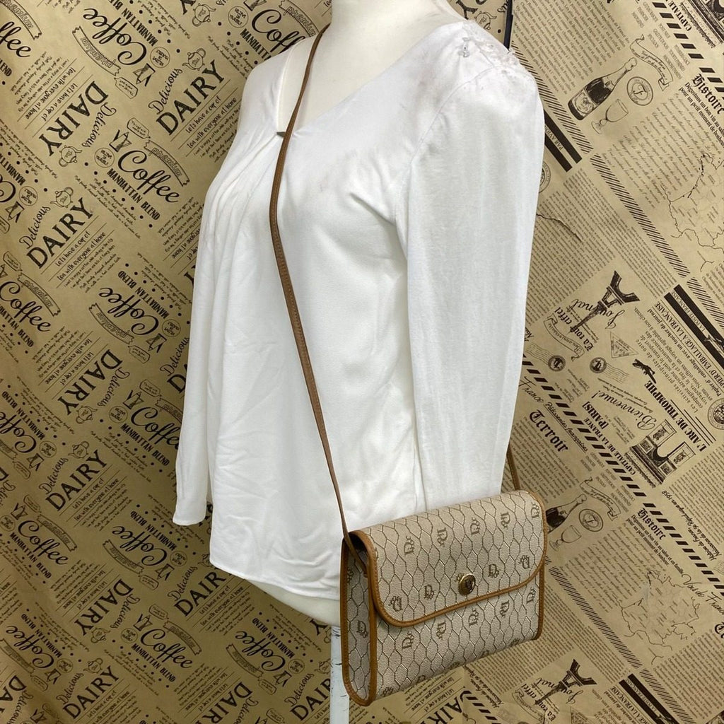 Dior Shoulder Bag Pochette Trotter White Travel