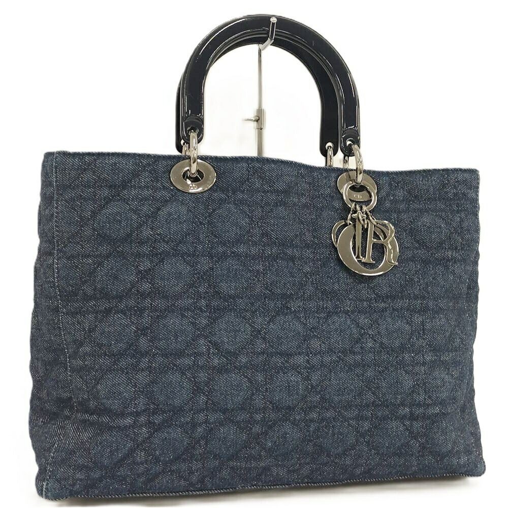 Dior Lady Handbag Denim Blue