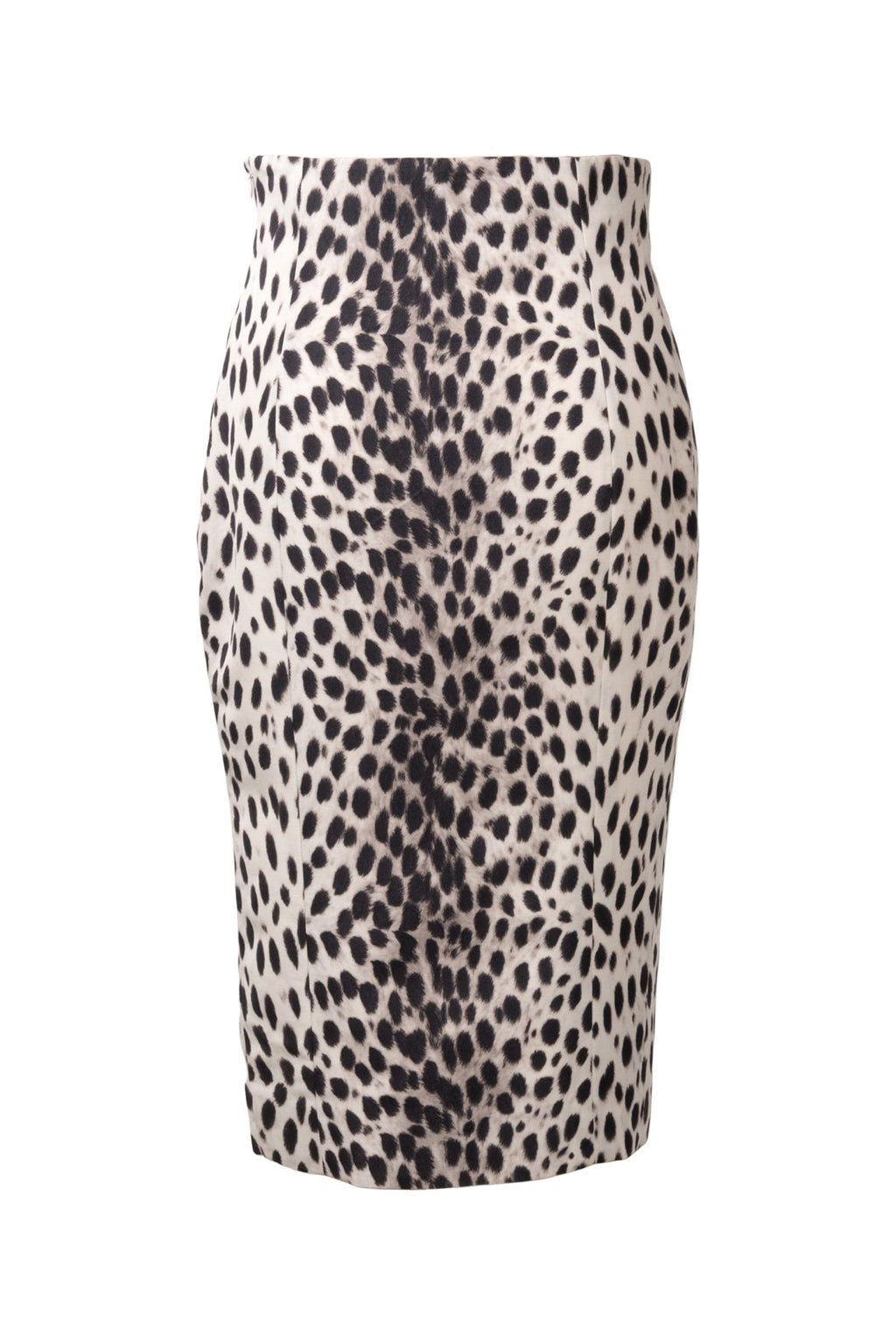 Dior Size 4 Leopard Print Midi Skirt