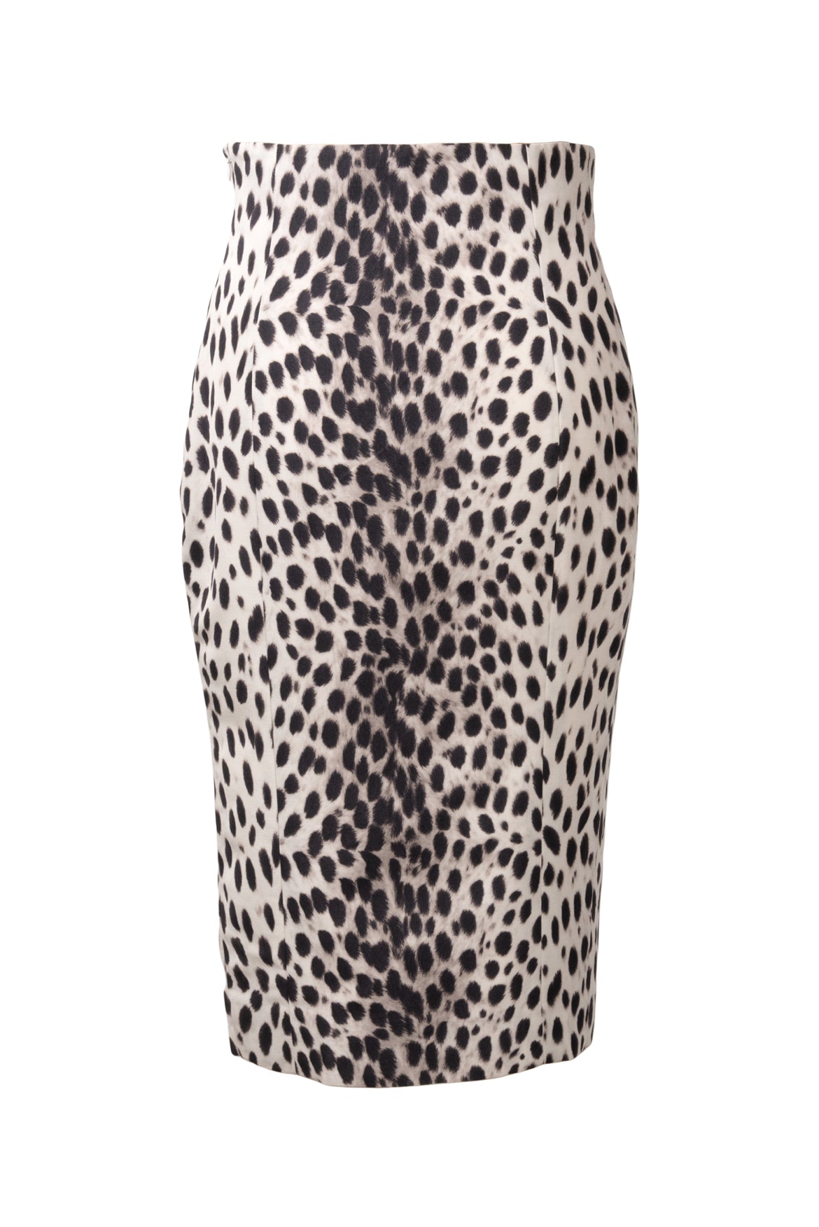 Dior Size 4 Leopard Print Midi Skirt