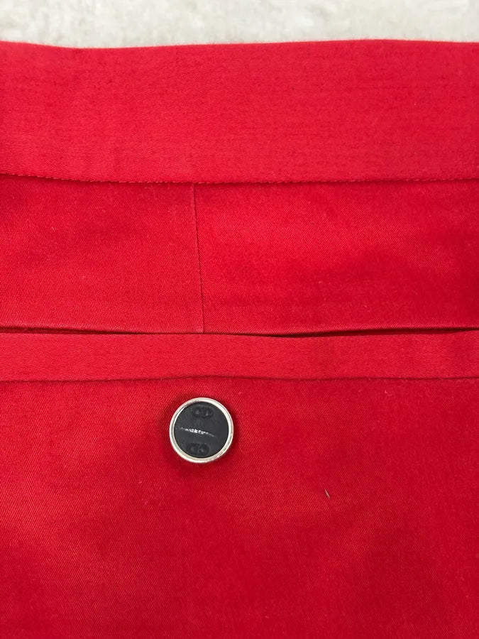 Dior Homme Red Classy Tailored Pants by Kris Van Assche