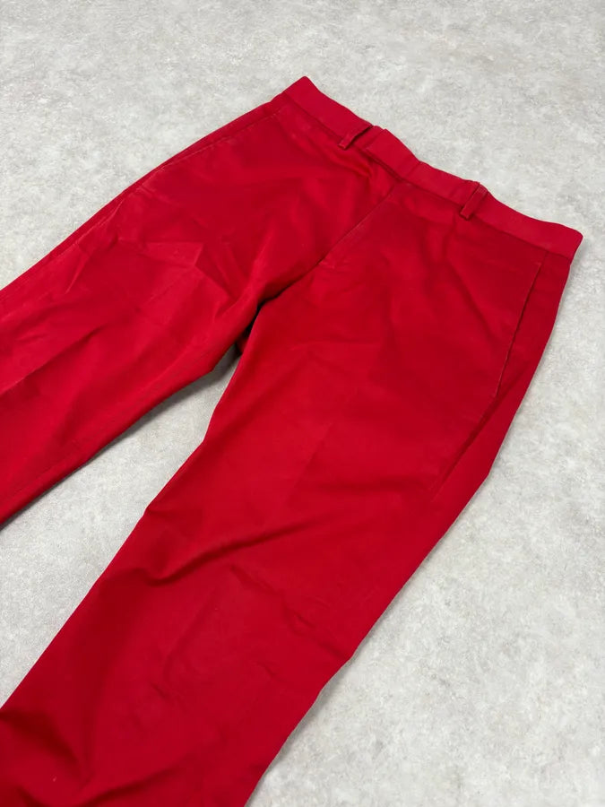 Dior Homme Red Classy Tailored Pants by Kris Van Assche