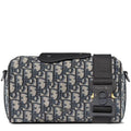 Dior Lingot 22 Oblique Black Beige Messenger Bag