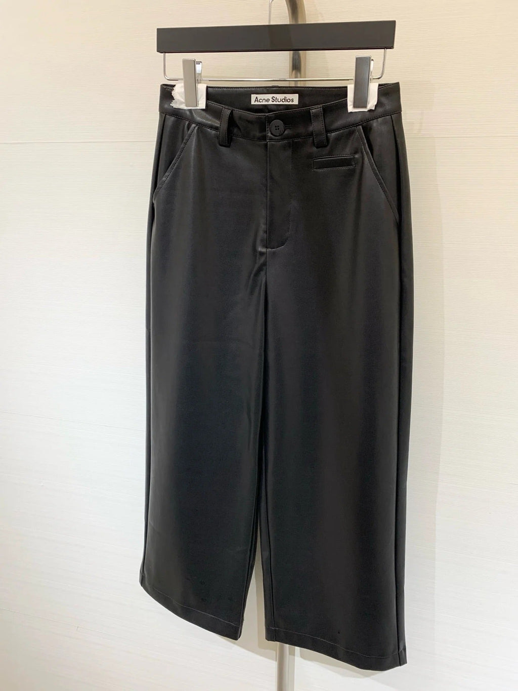 DIOR 25S LEATHER CROPPED PANTS 666