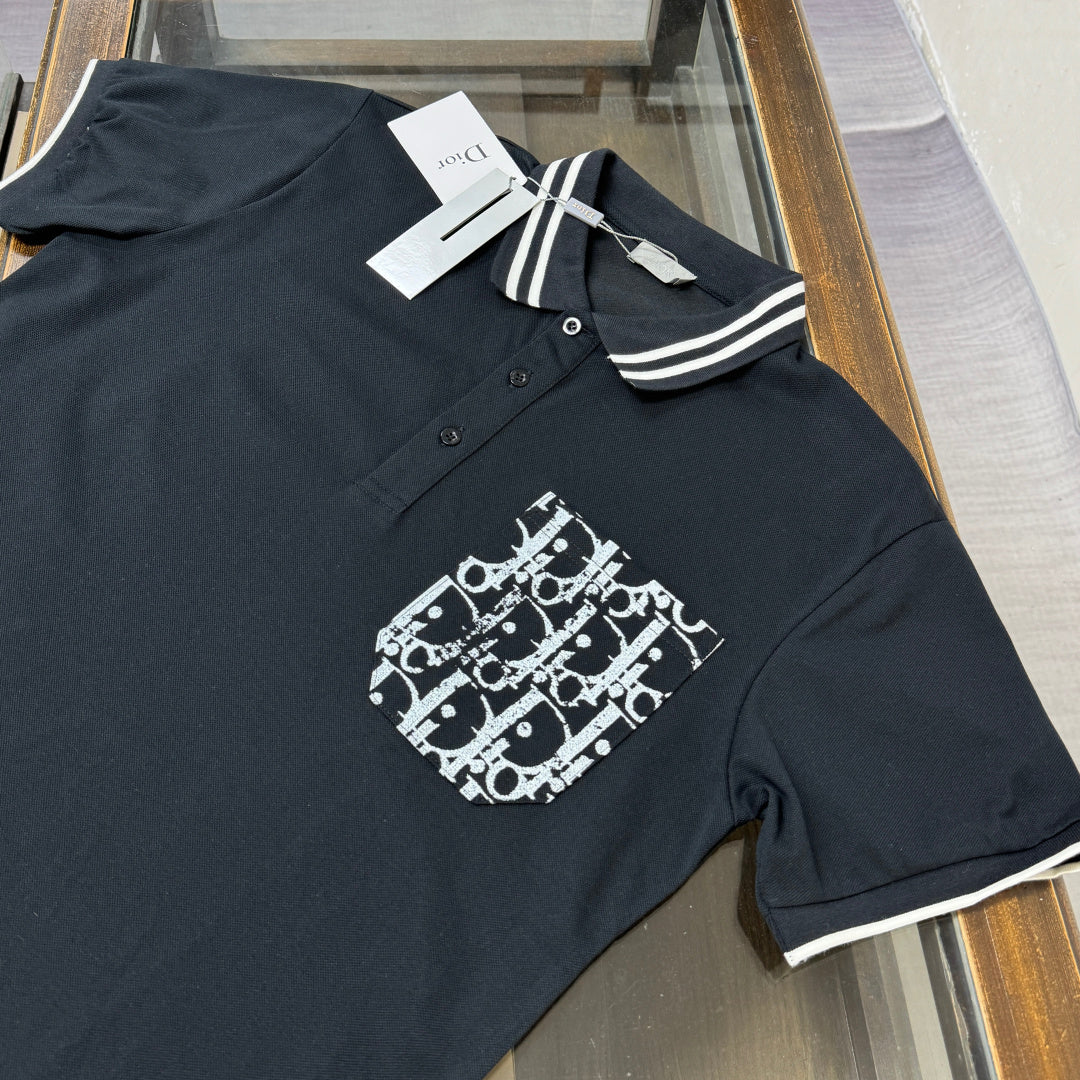 CD 26A Short-Sleeve Collared Polo Shirt Cotton 290863