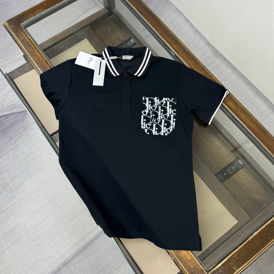 CD 26A Short-Sleeve Collared Polo Shirt Cotton 290863
