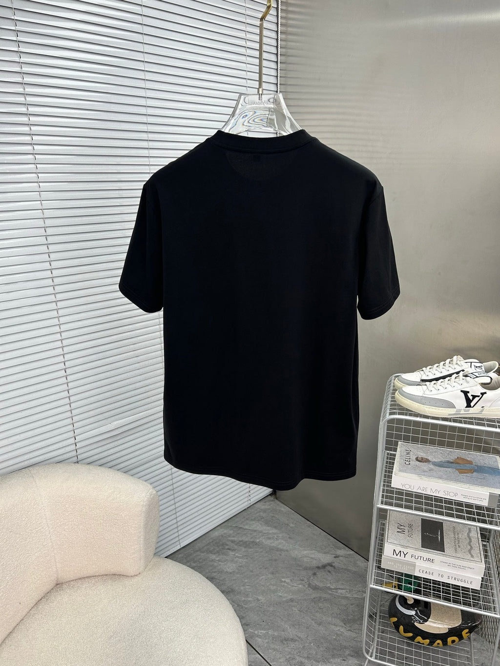 CD 2026 Short Sleeve T-Shirt Black White Cotton 317014