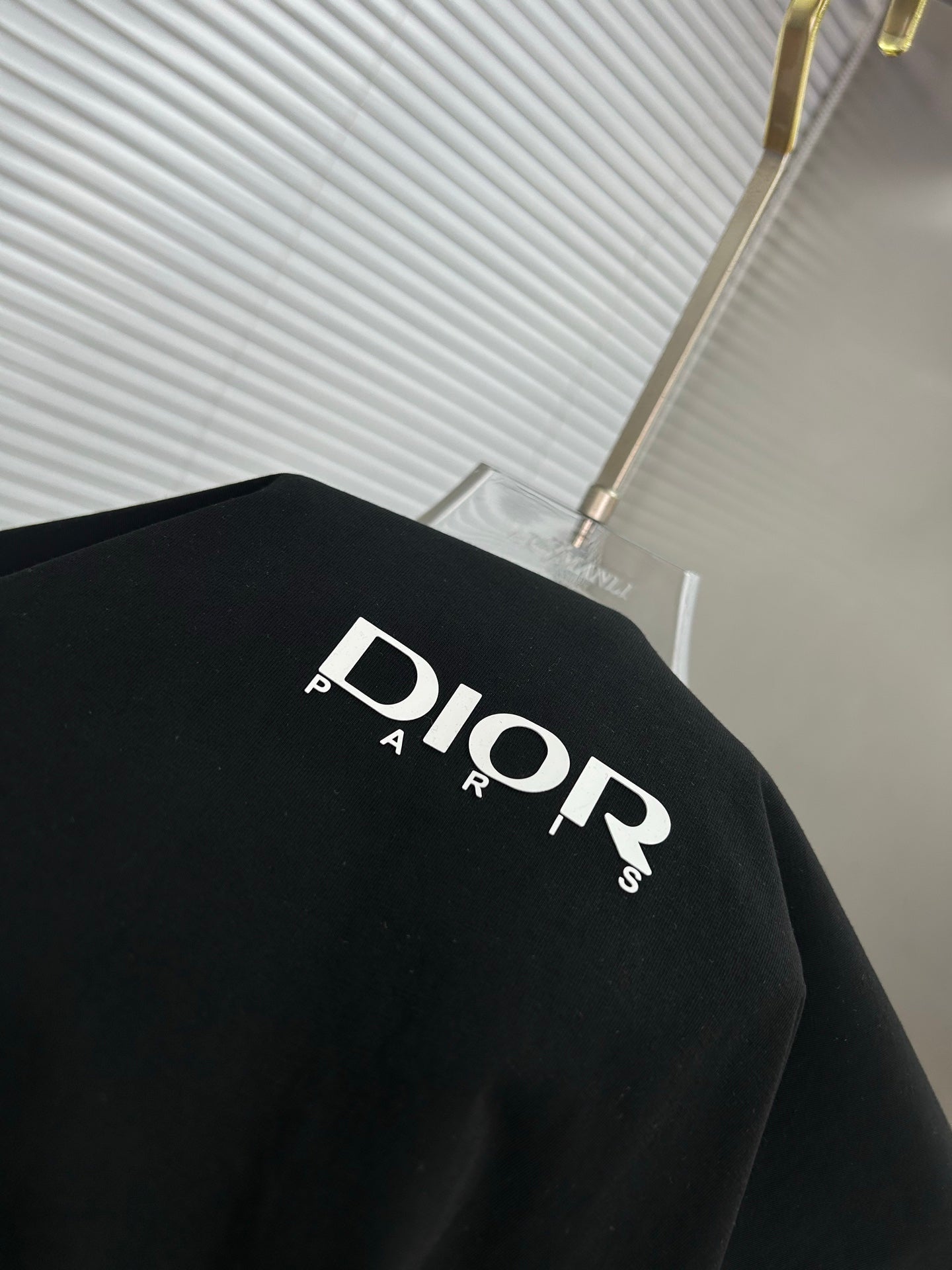 CD 2026 Short Sleeve T-Shirt Black White Cotton 317014