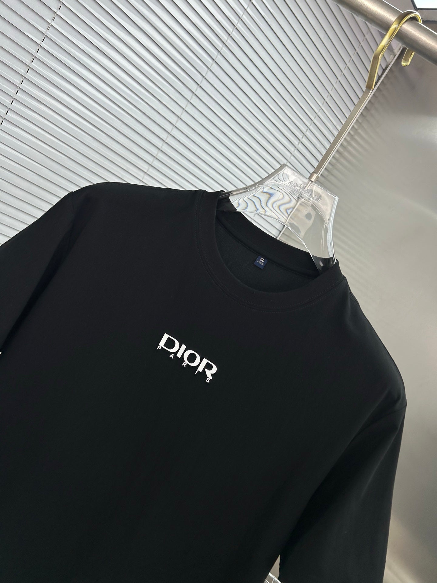 CD 2026 Short Sleeve T-Shirt Black White Cotton 317014