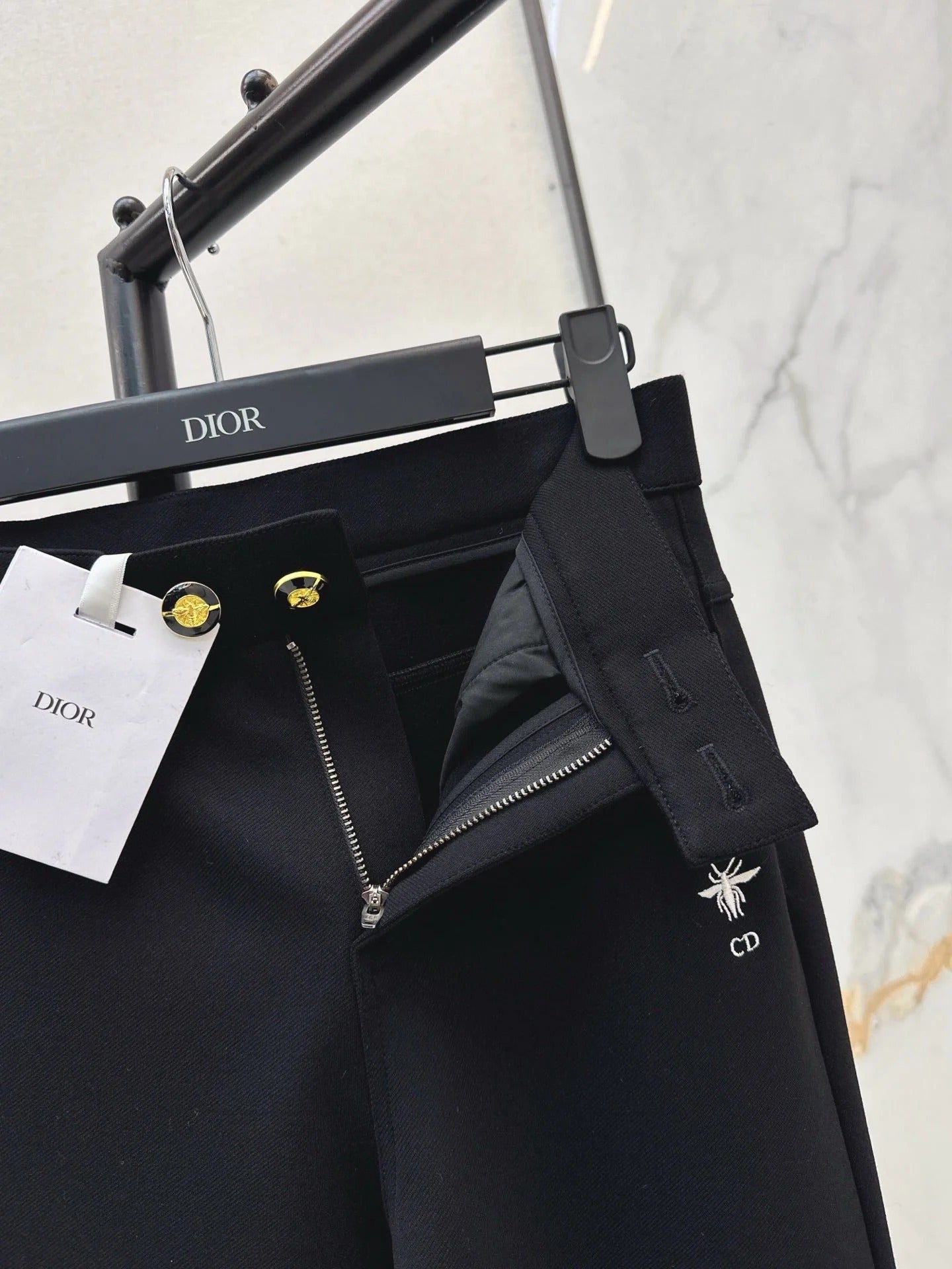 DIOR 25S EMBROIDERED BEE PANTS 532