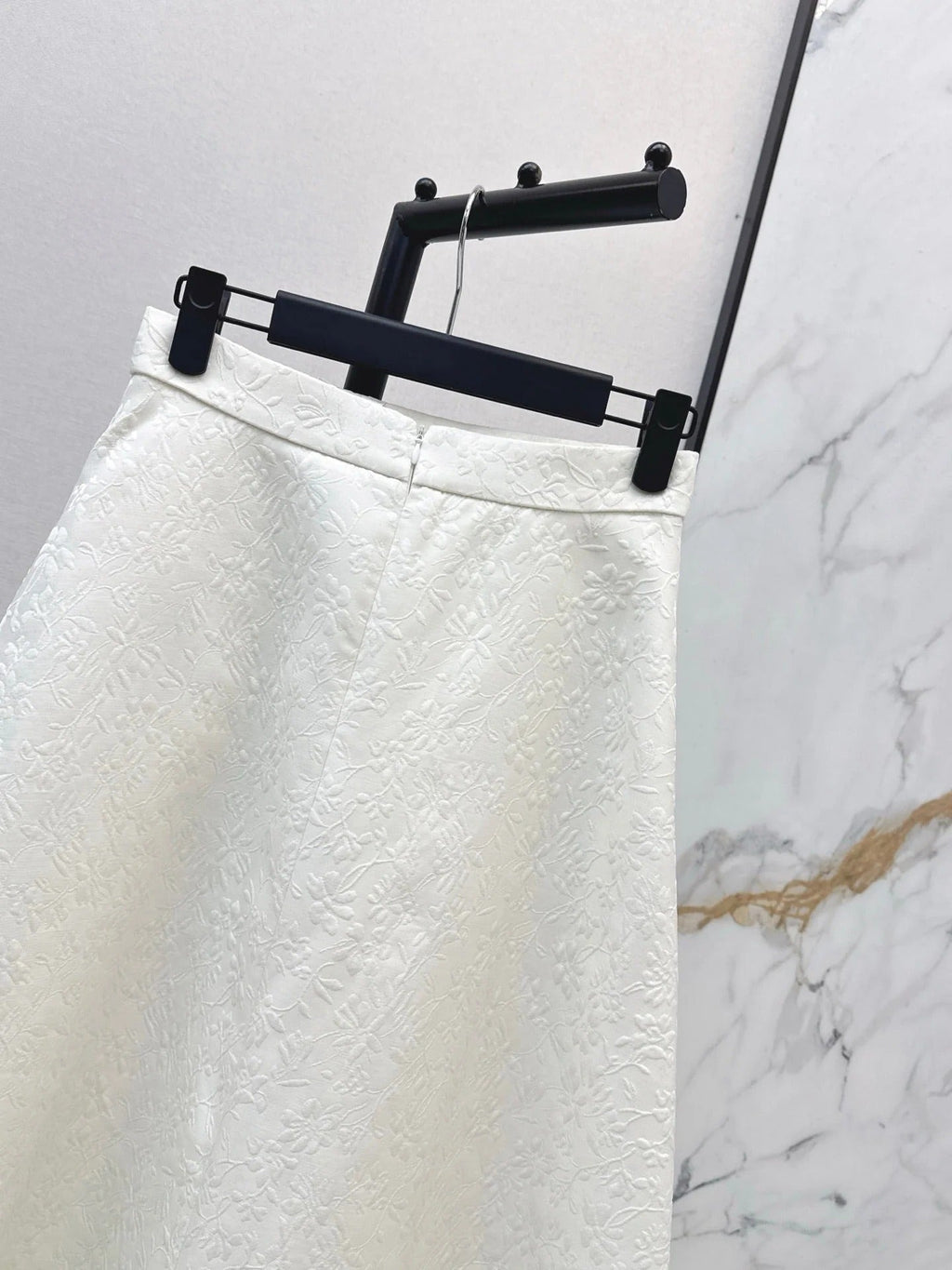 DIOR 25S WHITE FLARED SKIRT 514