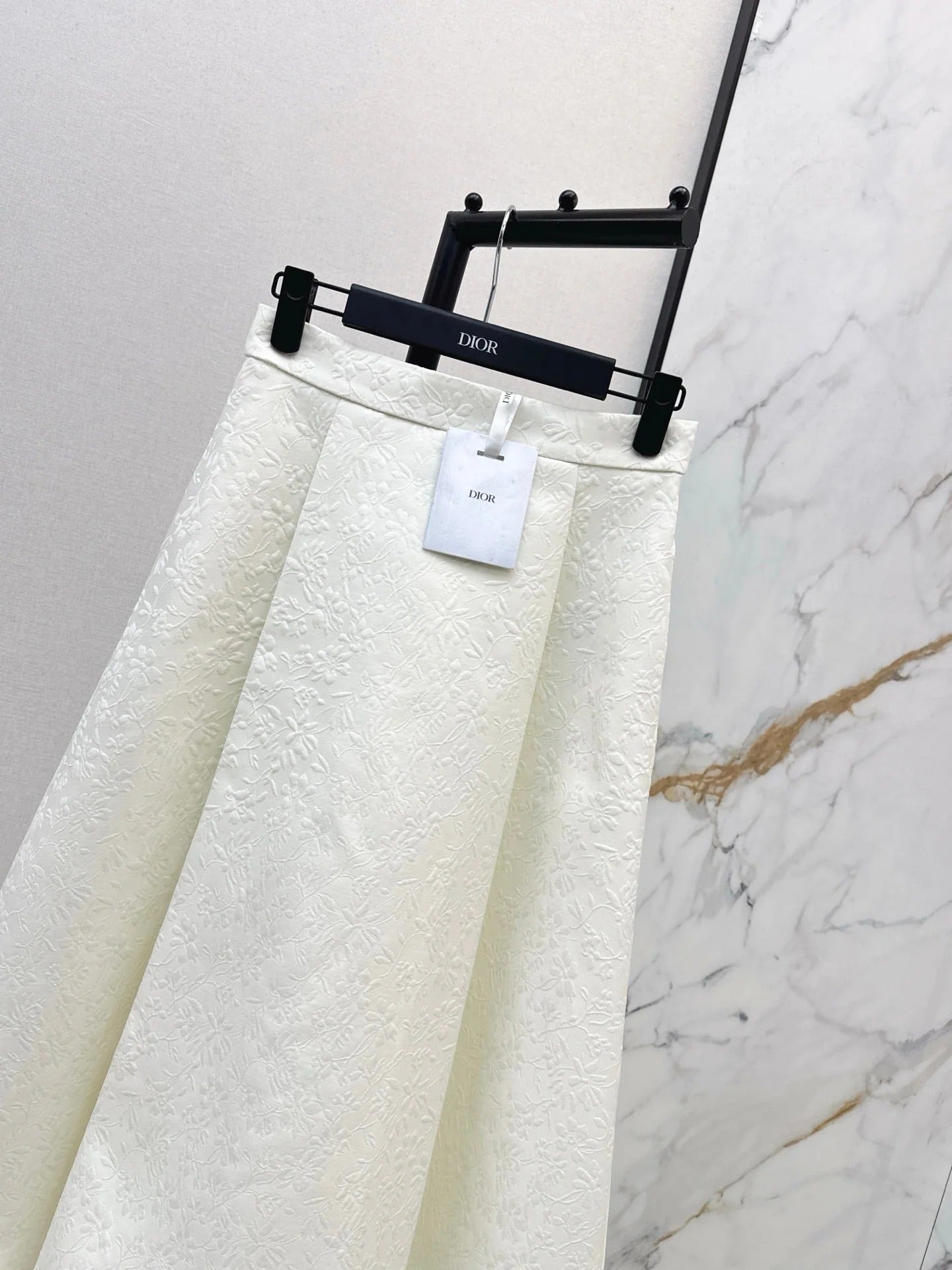DIOR 25S WHITE FLARED SKIRT 514