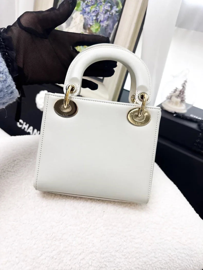 Dior Valentine's Day limited edition white Lady Dior bag