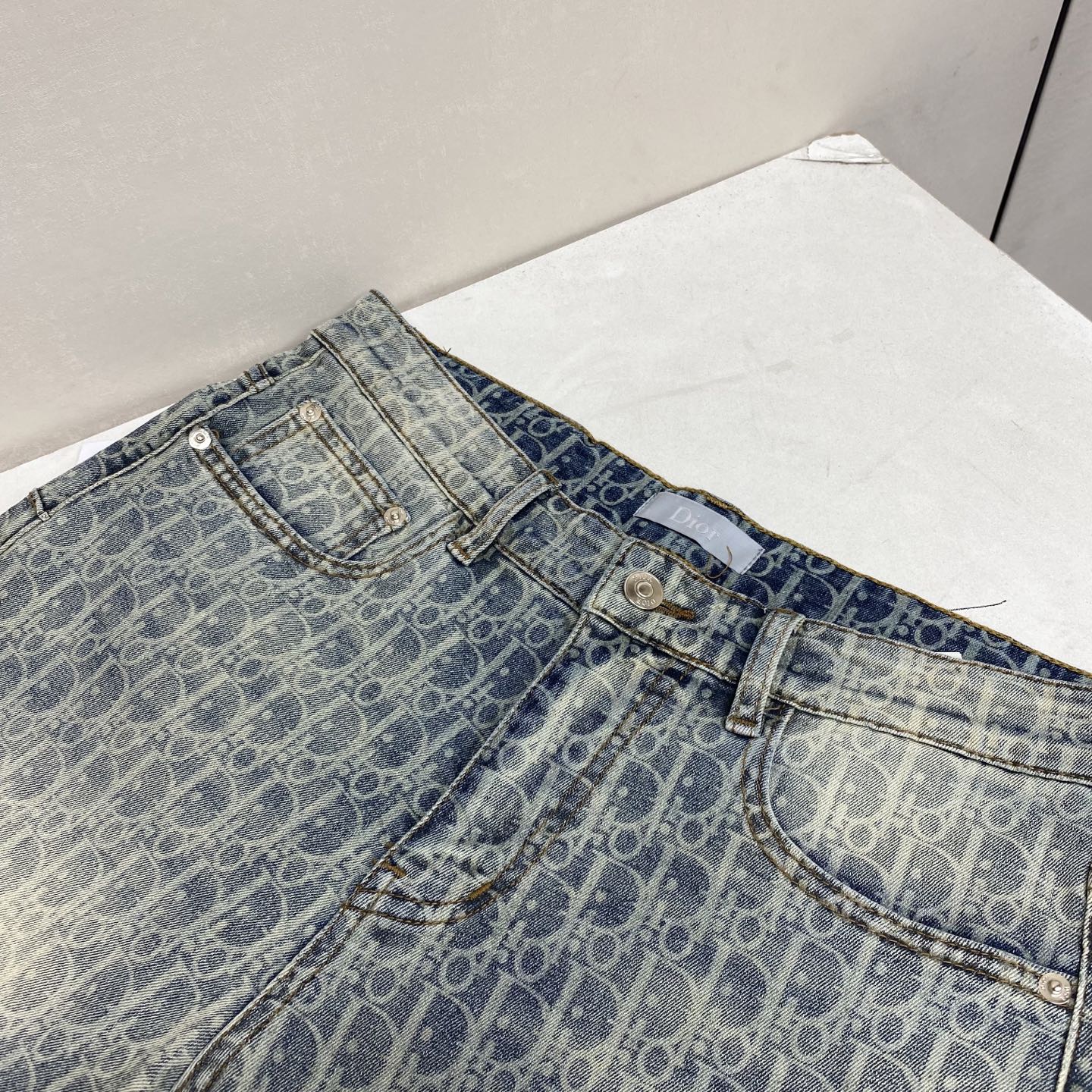 Dior Washed Denim Shorts