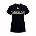 2026 Women’s CD Lucky Star Embroidered Short-Sleeved T-Shirt (DD127)